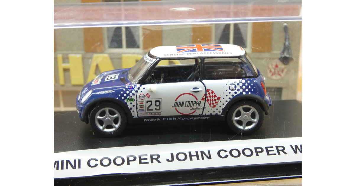 Miniature High Speed MINI COOPER JOHN COOPER WORKS 1/43 – Boîte D'Origine, Blanc